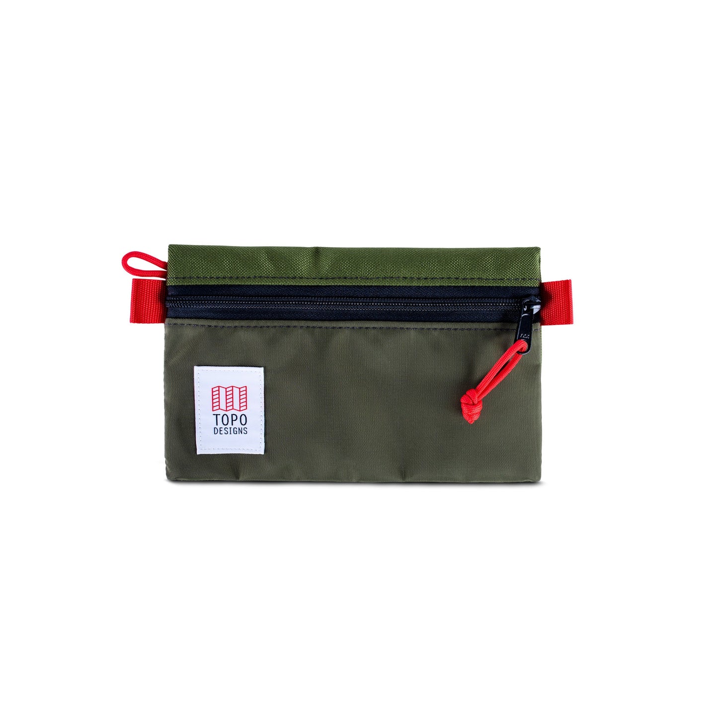 Front product shot of Topo Designs Accessory Bag in "Small" "Olive".
