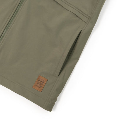 General Detail shot of Topo Designs HighPeak Jacket in "Beetle"