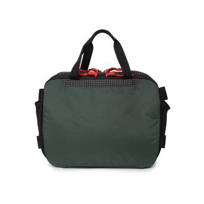Back View of Topo Designs Mountain Cross Bag in "Grid / Very Peri"