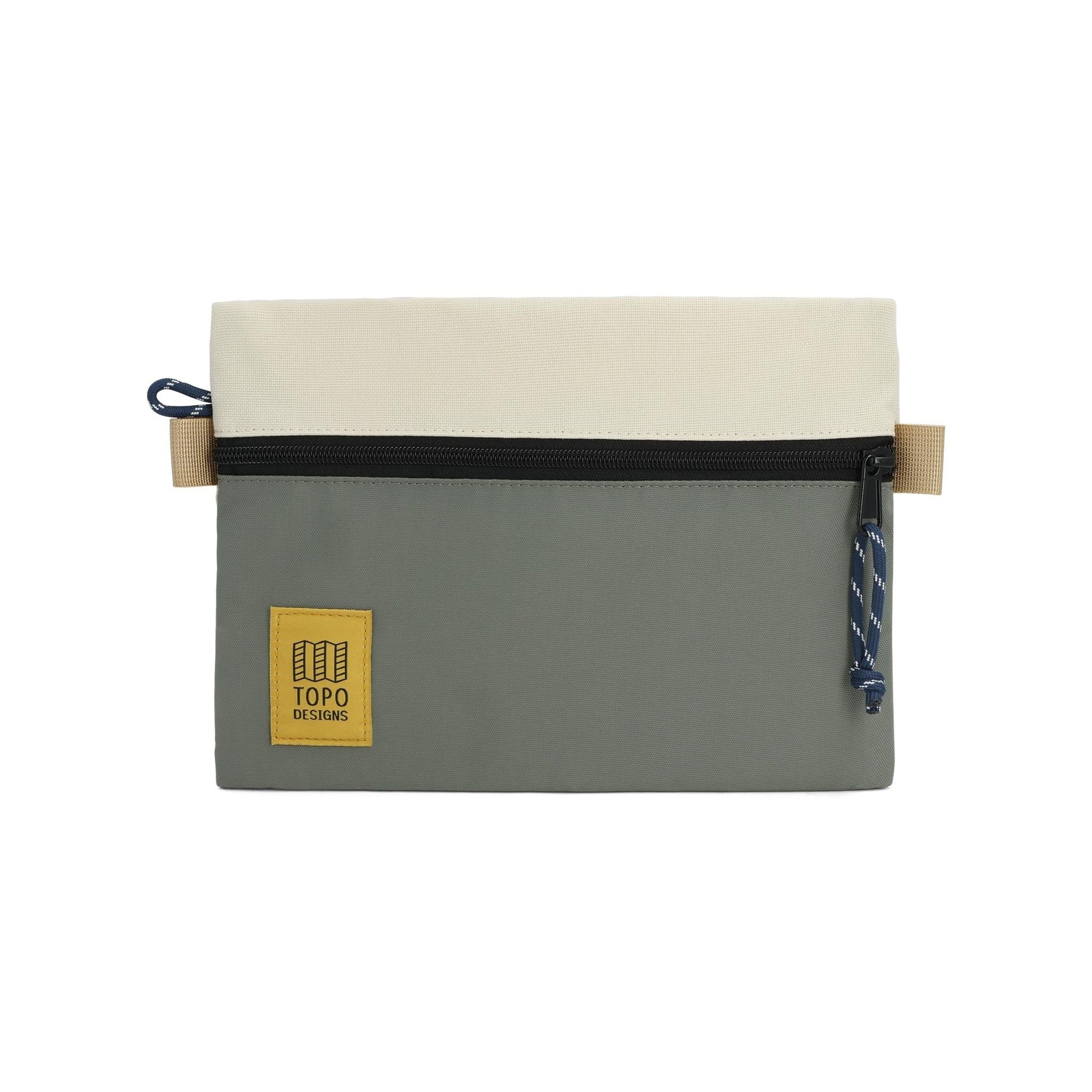 Topo Designs Accessory Bag "Medium" in "Bone White / Beetle"