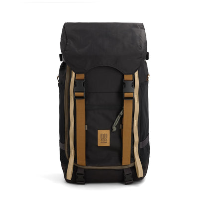 Front View of Topo Designs Rover Trail Pack 22L in "Black / Neutral"
