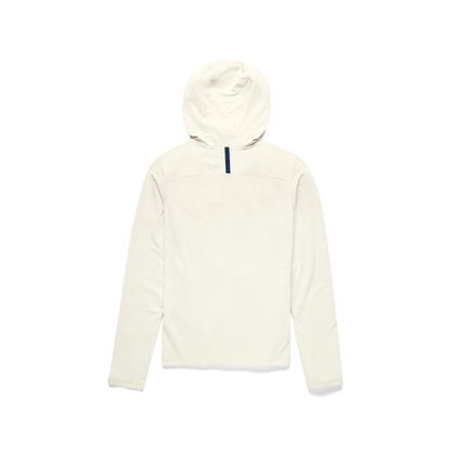 Back View of Topo Designs Sun Hoodie - Women's in "Bone White"